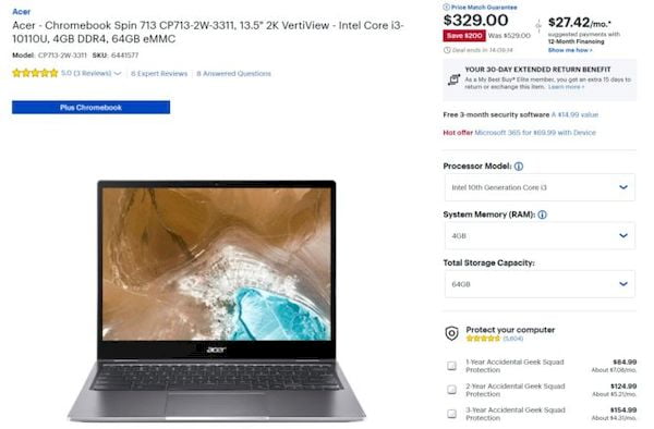 Acer Spin 713, um Chromebook que dá a você um laptop touchscreen