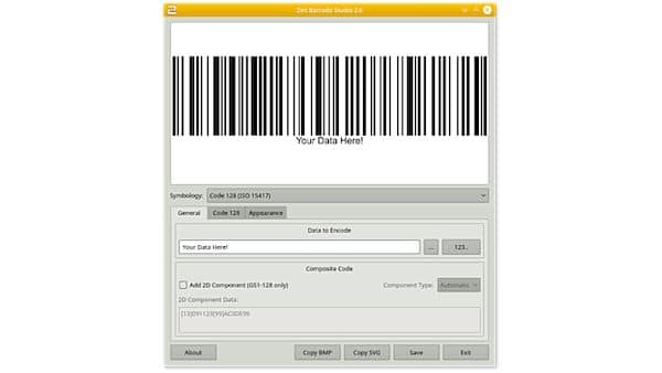 Como instalar o gerador de código de barras Zint Barcode Studio no Linux