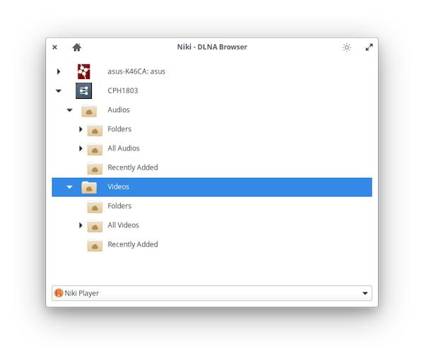 Como instalar o reprodutor multimídia niki no Linux via Snap