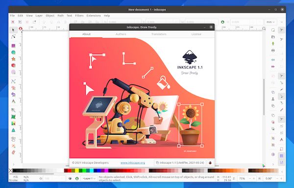 Inkscape 1.1 lançado com sistema de encaixe reescrito e mais