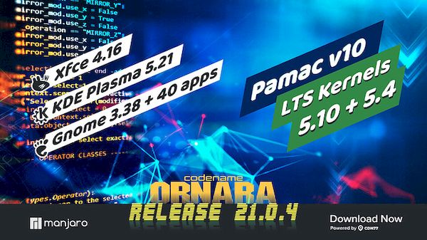 Manjaro 21.0.4 lançado com pacotes atualizados e LXQt 0.17.0