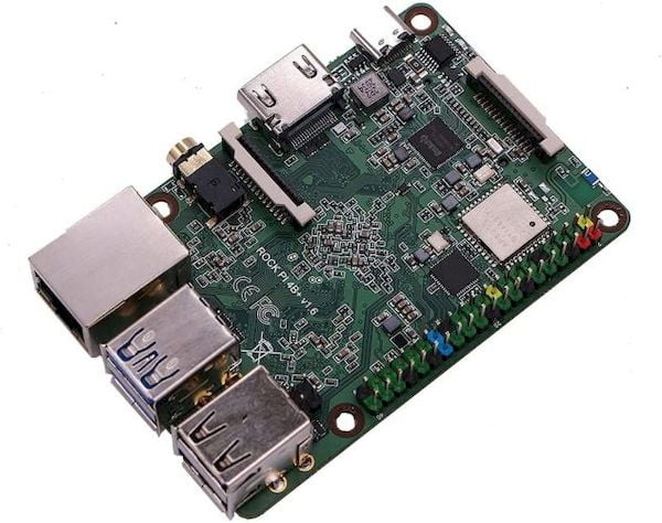 Rock Pi 4 Plus, um PC de placa única com armazenamento integrado