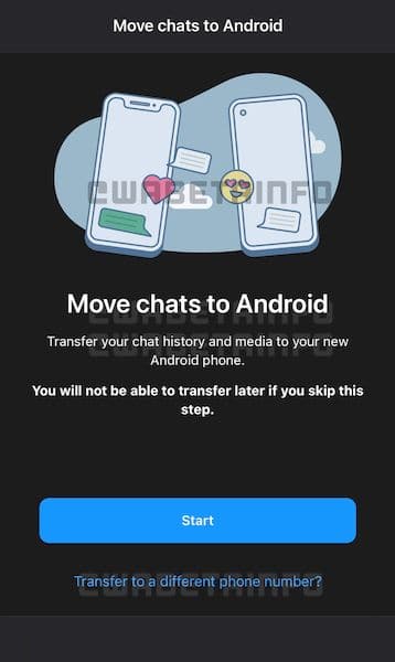 WhatsApp está facilitando a migração para novo telefone e novo número