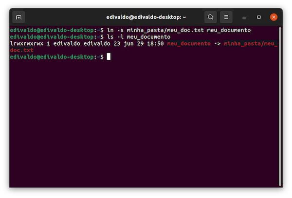 Como criar um link simbólico para um diretório no Linux