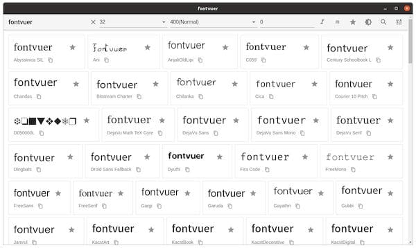 Como instalar o visualizador de fontes Fontvuer no Linux via Snap