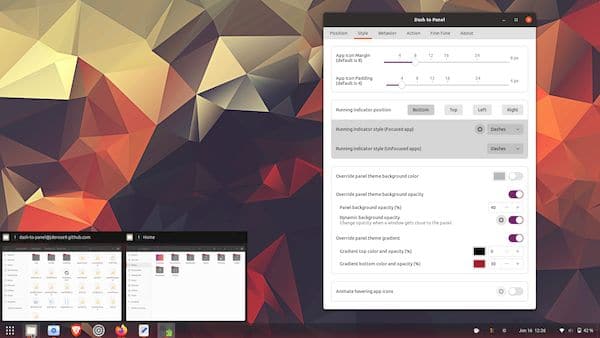 Dash to Panel 43 lançado com suporte GNOME 40 e correções de bugs