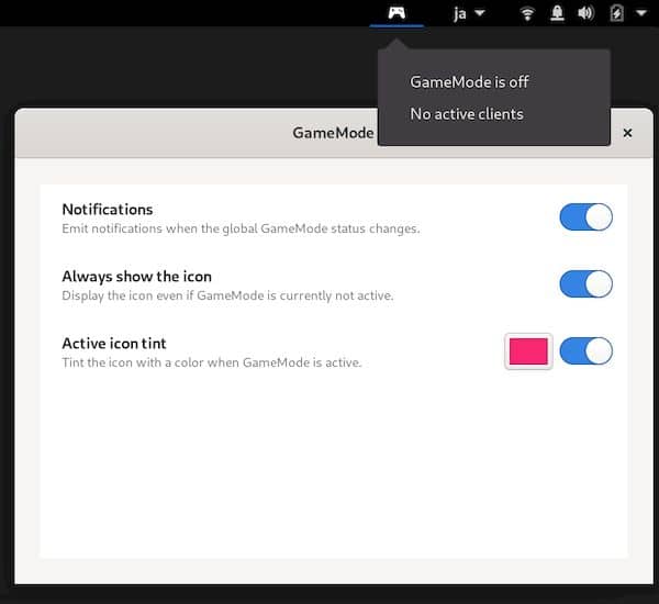 Extensão GameMode para GNOME agora tem suporte ao GNOME 40