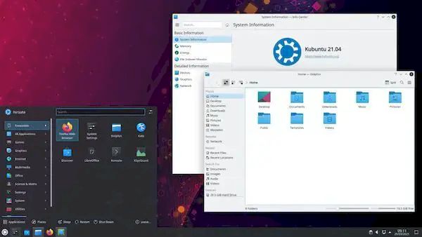 KDE Plasma 5.22.2 lançado com melhor suporte para Flatpak e Wayland