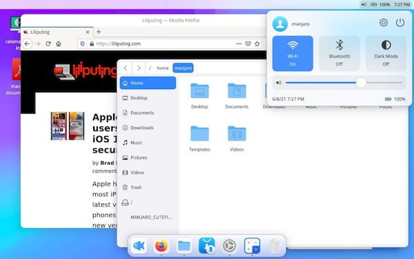 Manjaro Cutefish Edition, um Linux com um design semelhante ao macOS