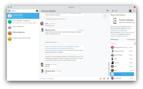 NeoChat 1.2 lançado com respostas inline, alternador de conta e mais