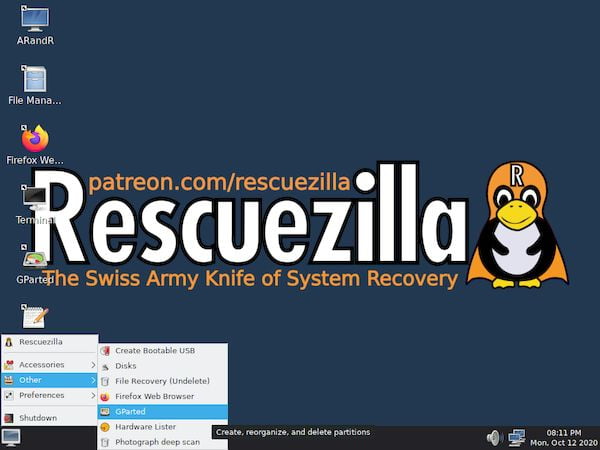 Rescuezilla 2.2 lançado com base no Ubuntu 21.04 e muito mais
