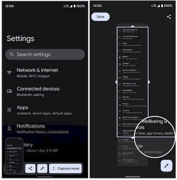 Android 12 Beta 3 traz capturas de tela de rolagem, e muito mais