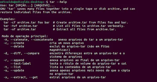 Como descompactar o arquivo tar.gz no Linux usando a linha de comando