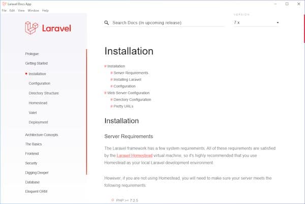 Como instalar o Laravel Docs App no Linux via Snap