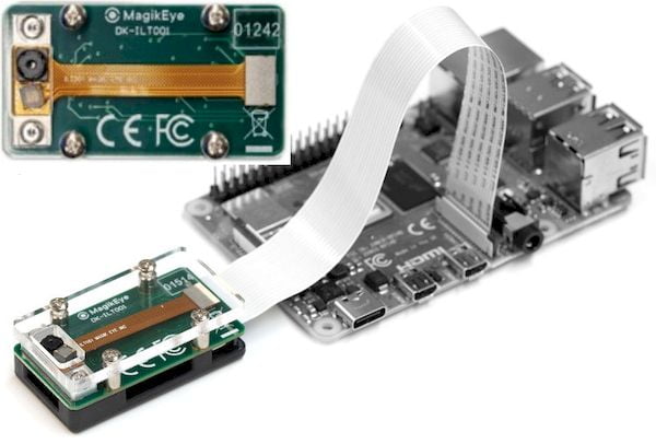 DK-ILT001 para Raspberry Pi permite detecção 3D de 120 fps por meio de um laser infravermelho