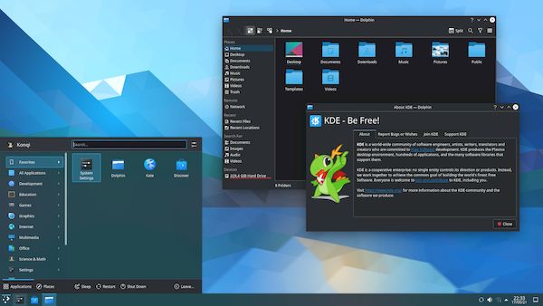 KDE Plasma 5.22.3 lançado com melhorias no suporte a apps Flatpak