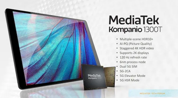 MediaTek quer entrar no mercado dos tablets premium com o chip Kompanio 1300T