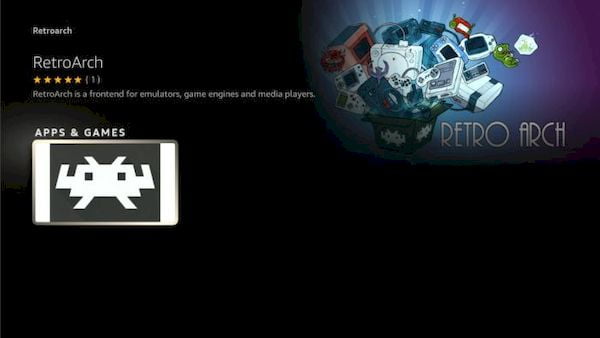 RetroArch também está disponível na Amazon Appstore