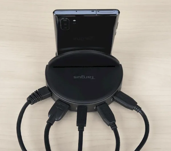 Base Targus USB-C transforma seu telefone em um desktop Base Targus USB-C transforma seu telefone em um desktop