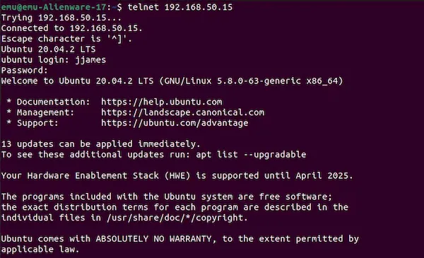 Como instalar e usar Telnet no Ubuntu 20.04 e derivados
