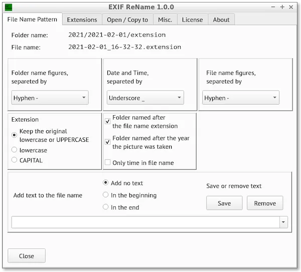 Como instalar o editor de dados de imagens EXIF ReName no Linux