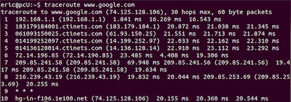 Como usar o comando traceroute no Linux, explicado com exemplos