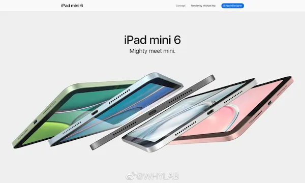 Design do iPad mini 6 vazou em novas renderizações