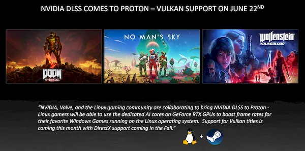 DLSS para Proton oferecerá suporte a jogos DirectX 11 e 12 a partir de setembro