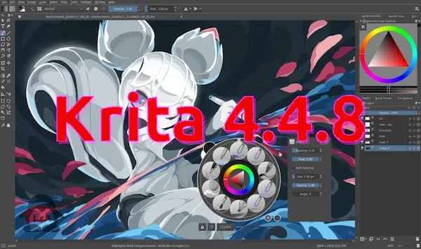Krita 4.4.8 lançado para corrigir uma falha ao salvar no formato .kra, e mais