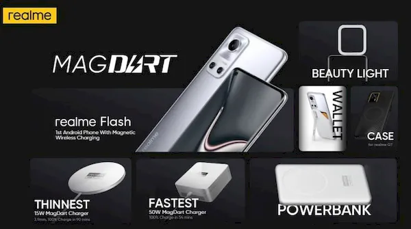 MagDart, um carregador de smartphone sem fio magnético de 50 W