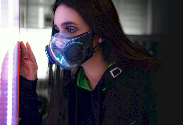 Máscara tecnológica da Razer se chamará Zephyr e chegará no quarto trimestre de 2021