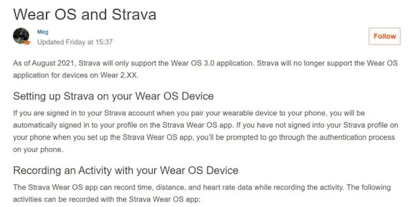 Strava deixará smartwatches mais antigos sem atualizações