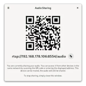 Como instalar o compartilhador de áudio Audio Sharing no Linux via Flatpak