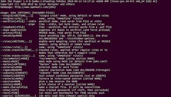 Como instalar o cracker de senhas John the Ripper no Linux via Snap
