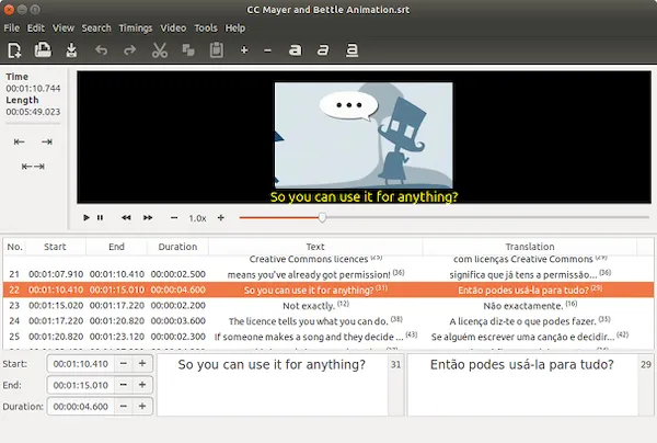 GNOME Subtitles 1.7 lançado após mais de dois anos sem atualizações