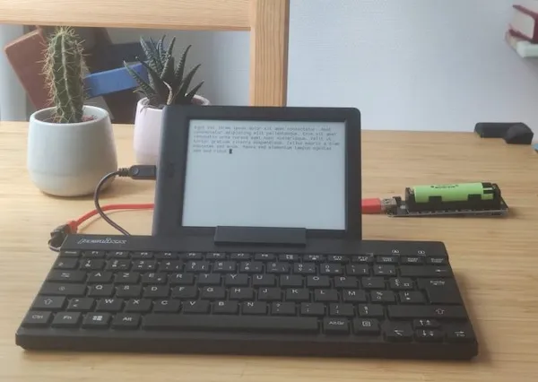 Kobowriter transforma um ereader Kobo em máquina de escrever E Ink