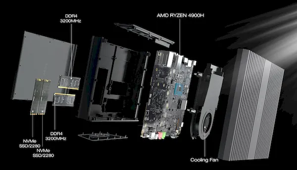 Mini PC Chuwi RZBOX com Ryzen 9 4900H chegará em outubro