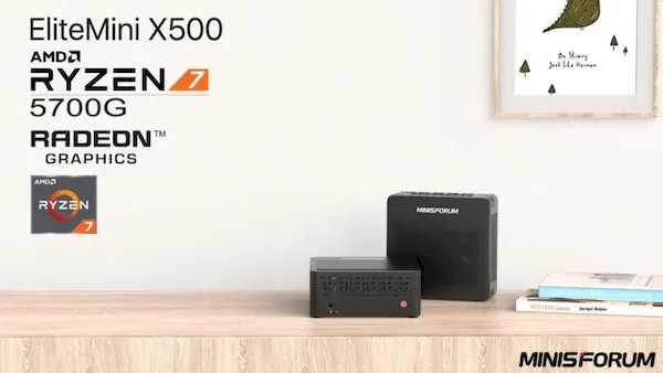 MINISFORUM EliteMini X500, um PC compacto com AMD Ryen 7 5700G