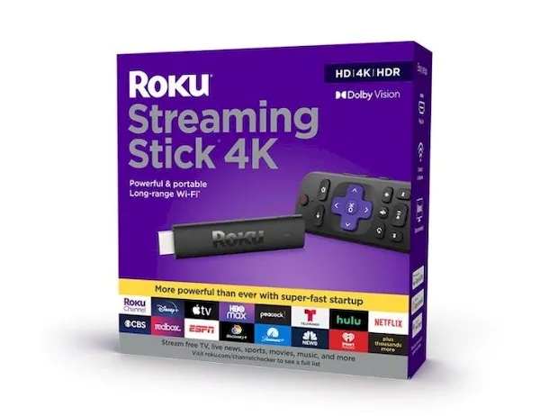 Roku Streaming Stick 4K, um stick de streaming mais rápido e repleto de recursos