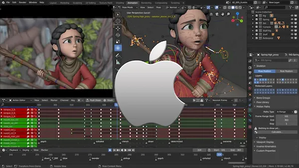 Apple se tornou um membro patrocinador do Blender Development Fund