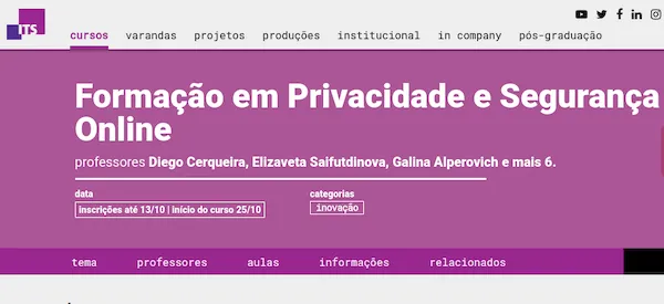 Avast e ITS Rio oferecem 50 vagas para um curso online gratuito