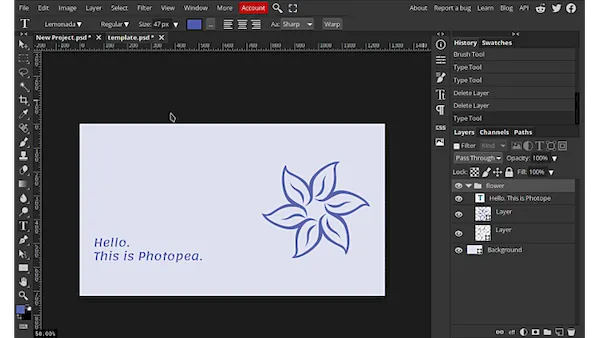 Como instalar o editor de imagens Photopea no Linux via Flatpak