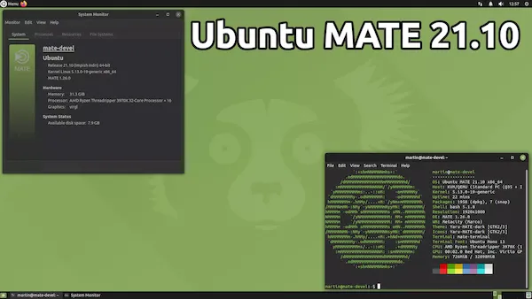 Confira as novidades do Ubuntu MATE 21.10