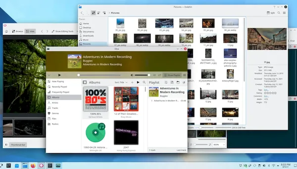KDE Gear 21.08.2 lançado com melhorias no Dolphin, Okular e mais apps