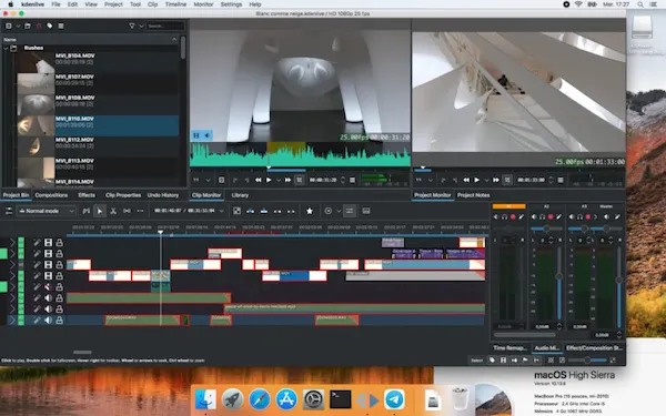 Kdenlive lançou uma versão atualizada para macOS