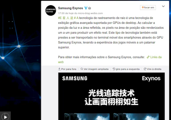 Samsung confirmou que o ray tracing está chegando às GPUs Exynos