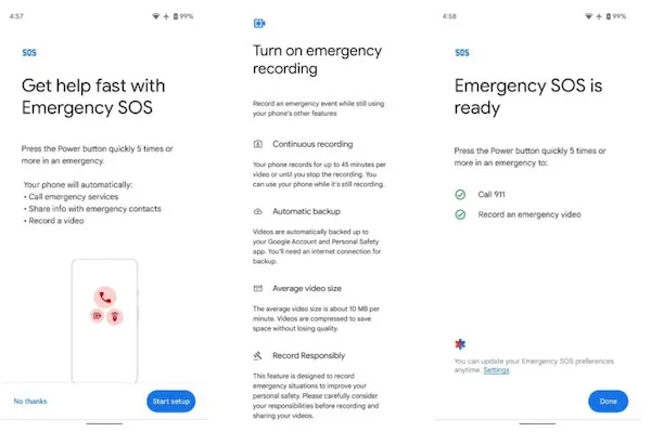 SOS de emergência para telefones Pixel ganhou mais recursos úteis