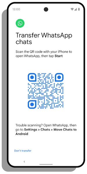 Transferência de chat do WhatsApp do iPhone para o Android disponível agora em Pixels e novos telefones