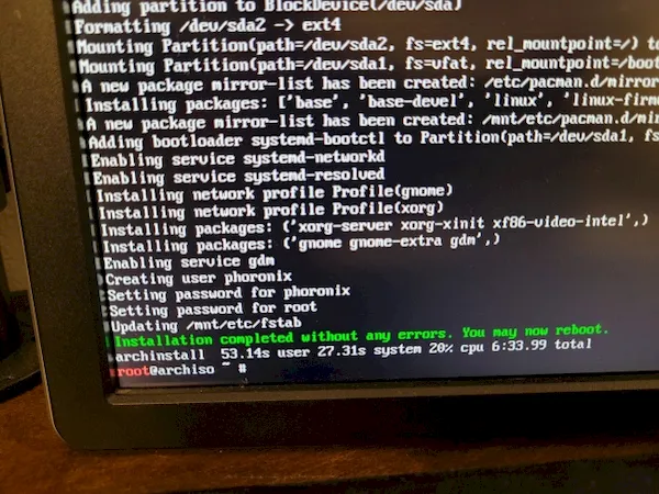 Archinstall 2.3 lançado para facilitar ainda mais a instalação do Arch Linux