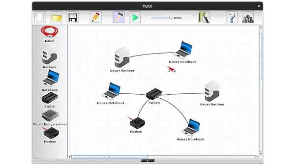 Como instalar o app de aprendizagem de redes Filius no Linux via Flatpak